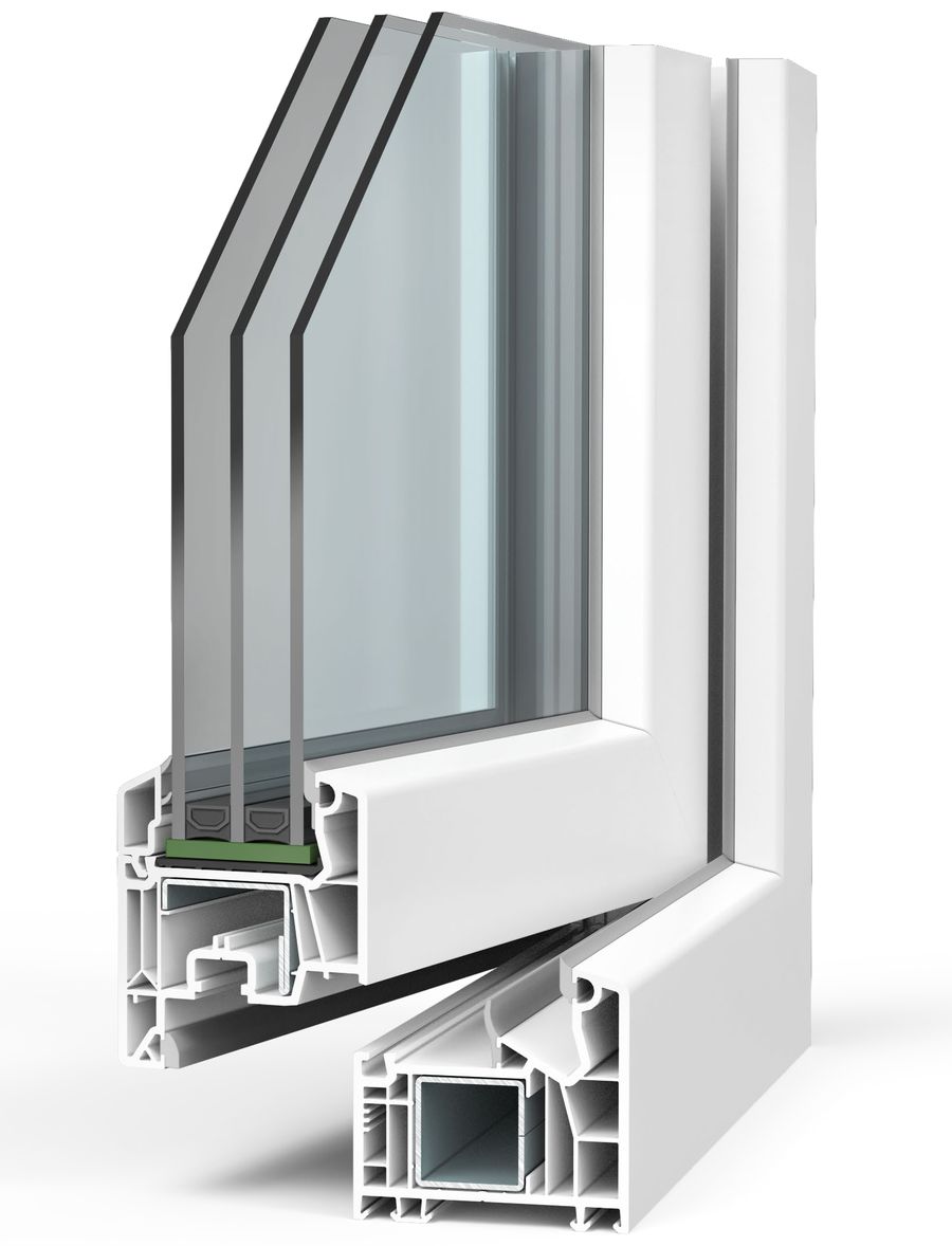 VEKA SOFTLINE 76 MD – VEKA profile cross-section