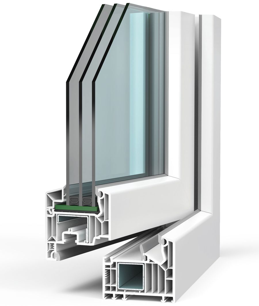 VEKA SOFTLINE 82 MD – VEKA profile cross-section